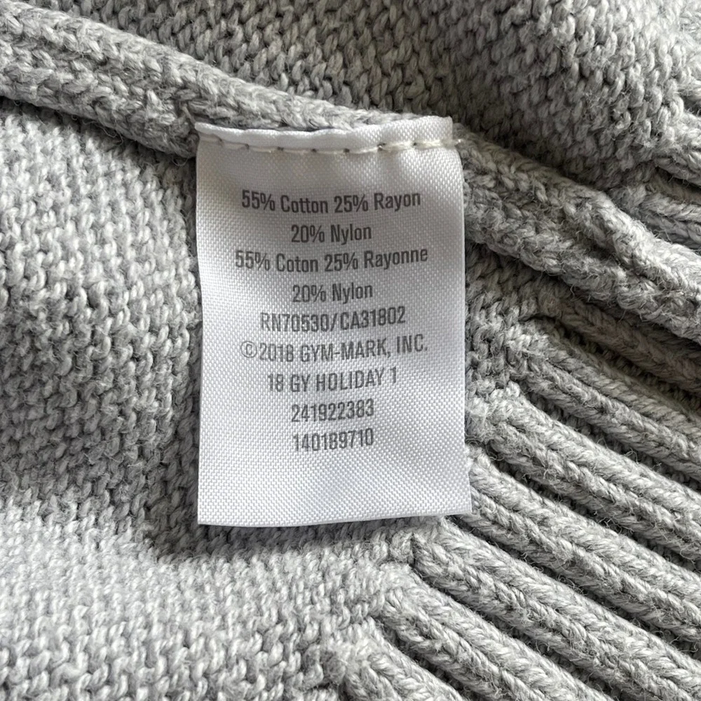 Gymboree Kids Gray Rainbow Fair‎ Isle Knit Sweater Size M 7-8 140189710 Holiday